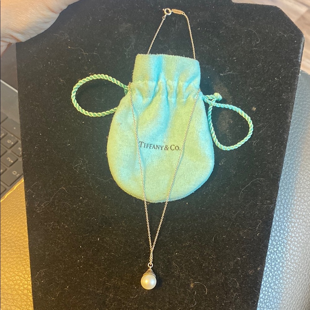 Authentic Tiffany & Co. Pearl Sterling Silver Necklace
